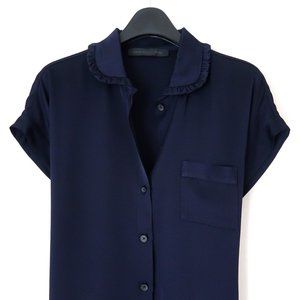 CREATURES OF COMFORT Silk Tie-back Blouse - Sz 8